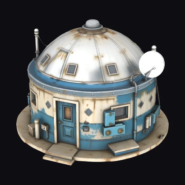 Rustic Futuristic Desert Home