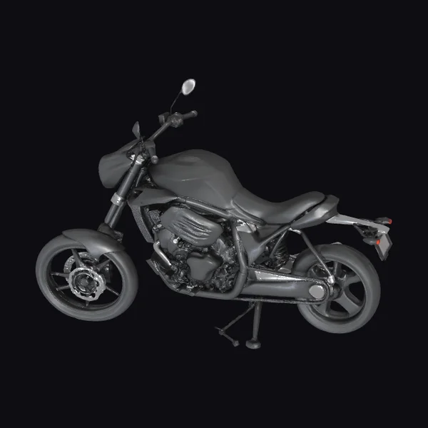 Black Sport Motorcycle