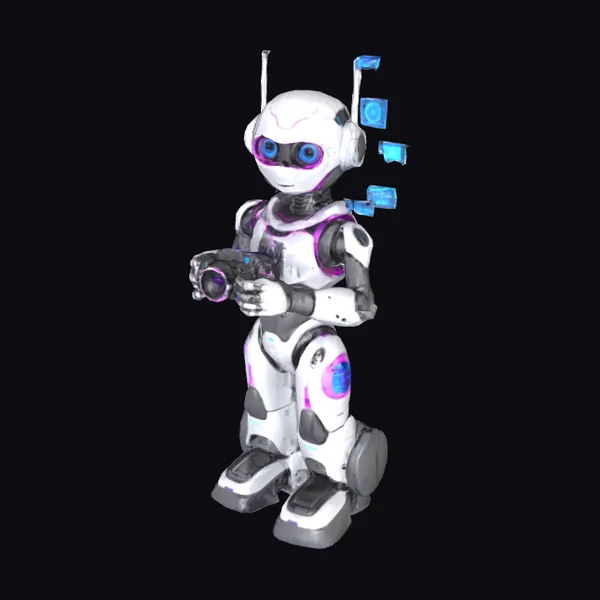 Futuristic Robot with Camera