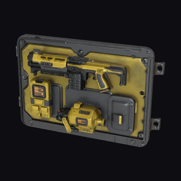 Yellow and Black Armory Panel