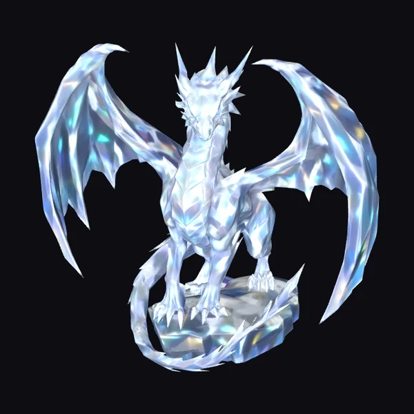 Crystal Dragon Figurine