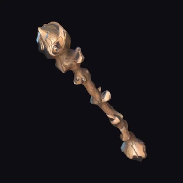 Wooden Gnarled Staff