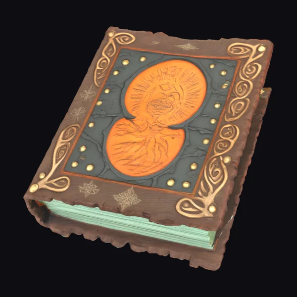 Ancient Carved Spellbook