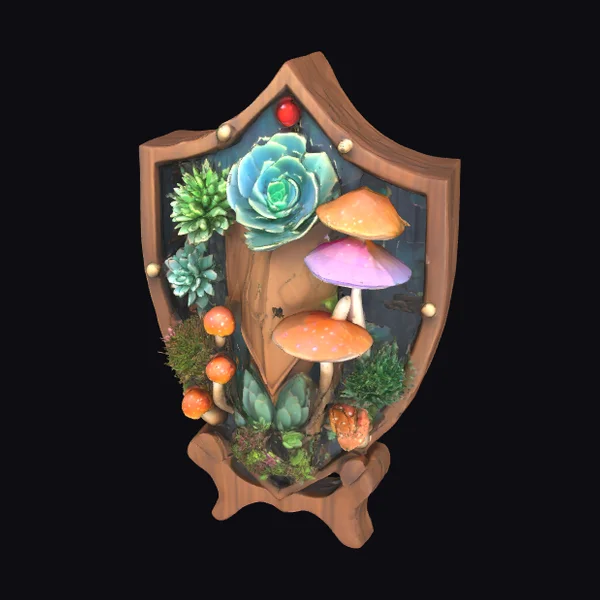 Bioluminescent Succulent Shield