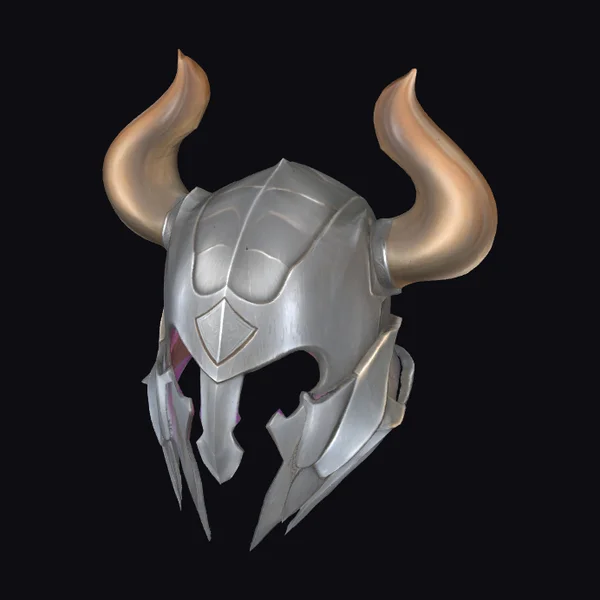 Horned Viking Battle Helmet