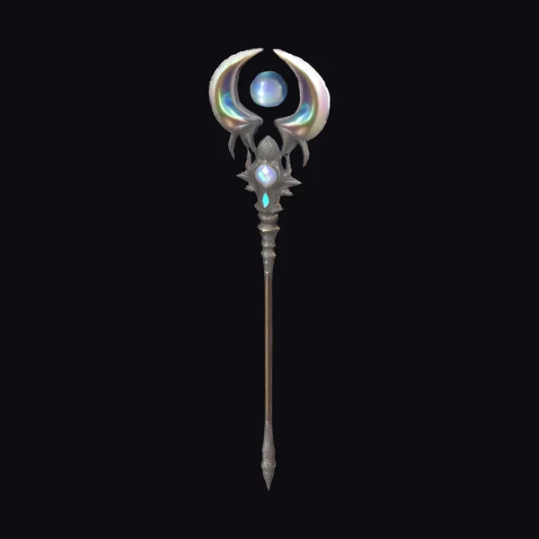 Iridescent Crystal Arcane Staff