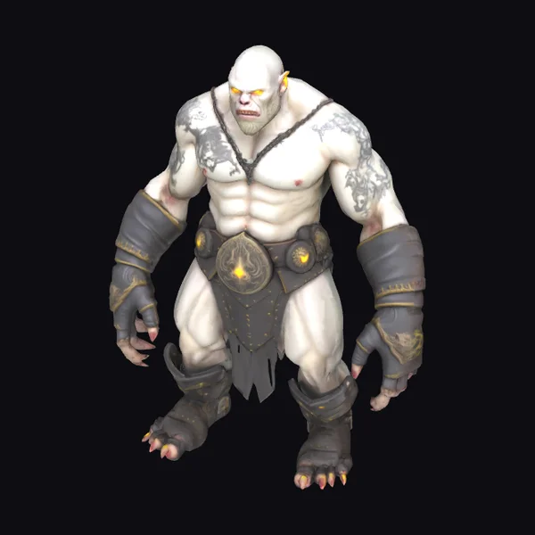 Albino Muscular Satanic Beast