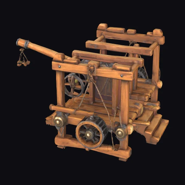 Medieval Wooden Siege Engine