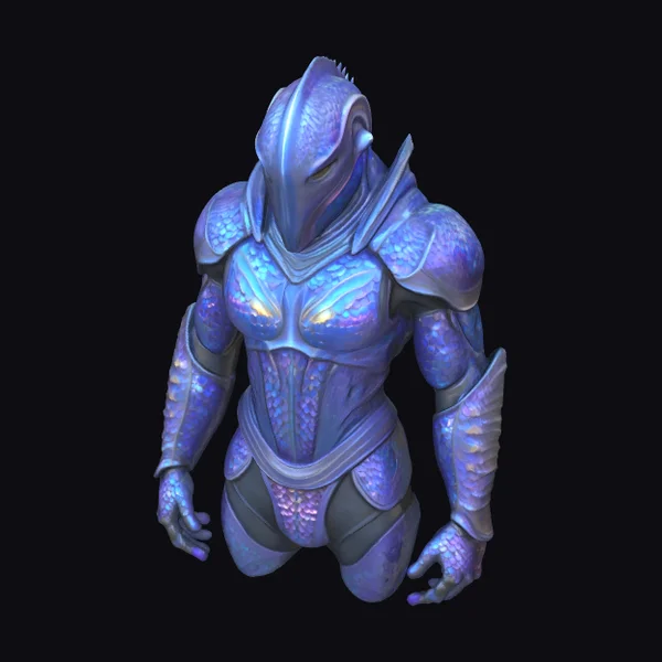 Iridescent Fish Scale Armor
