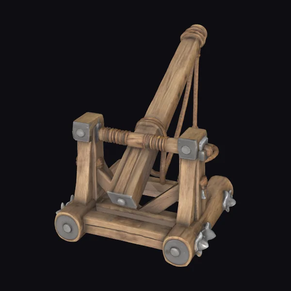 Medieval Wooden Catapult