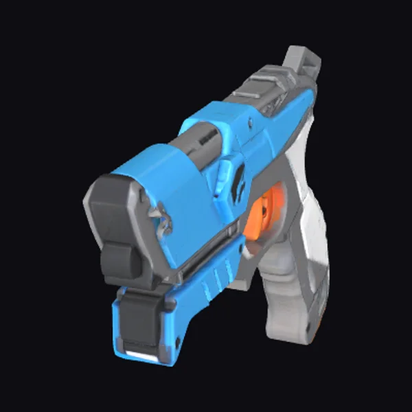 Blue Toy Blaster Gun