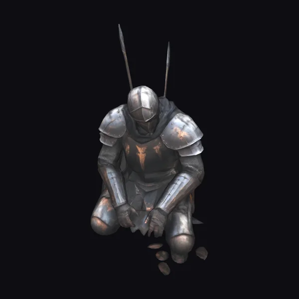 Kneeling Knight with Arrows