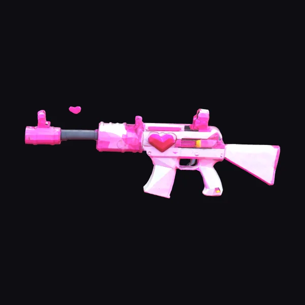 Glowing Pink Uzi Pistol