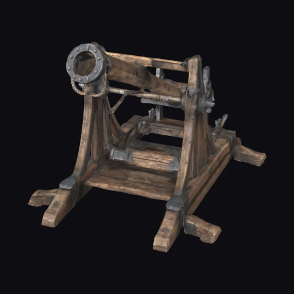 Medieval Wooden Catapult