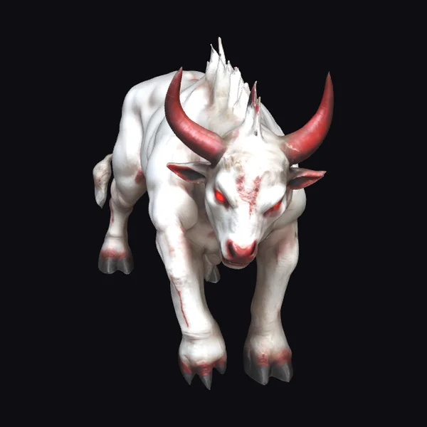 Albino Minotaur A-pose