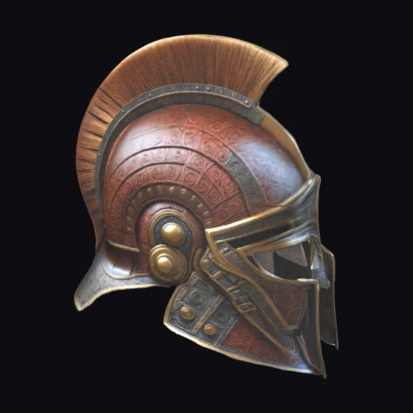 Ancient Trojan Warrior Helmet