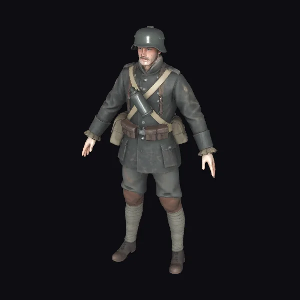 Soldier in Military Uniform