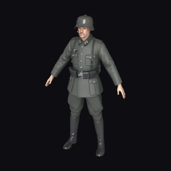 German Soldier T-pose
