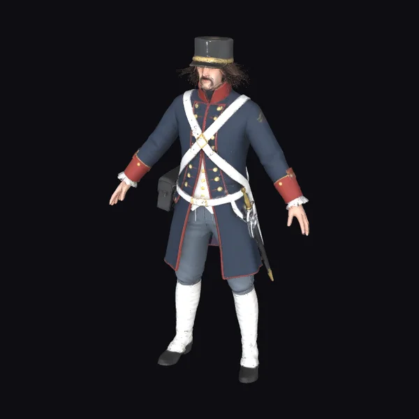 Napoleonic Soldier Standing