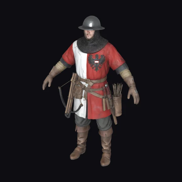 Medieval Crossbowman Soldier