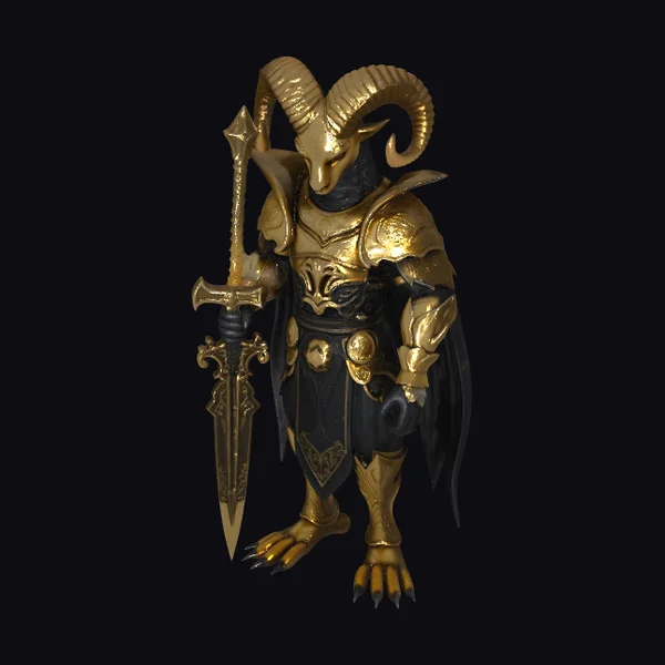Golden Ram Warrior
