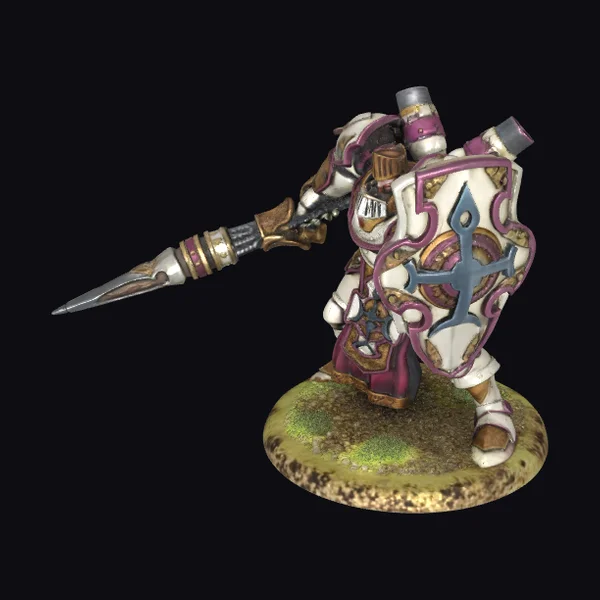 Armored Warrior with Lance