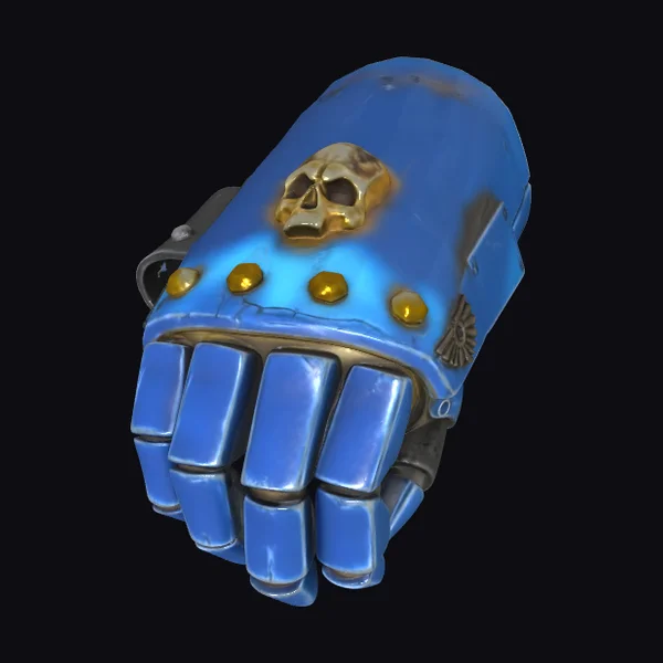 Armored Gauntlet with Skull