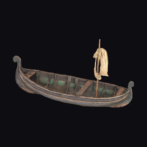 Old Wooden Small Boat
