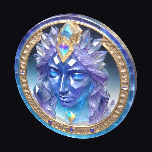 Crystal Goddess Portrait Coin