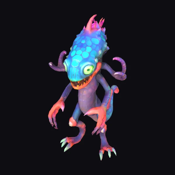 Alien Creature with Bioluminescence