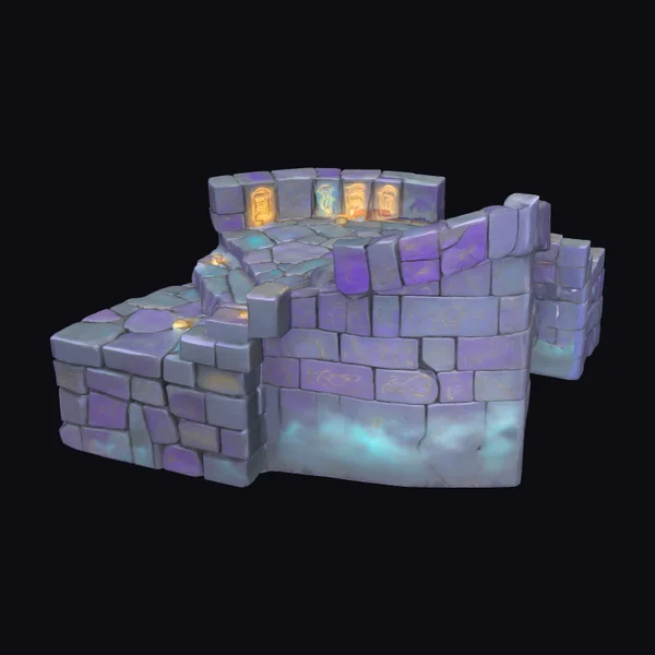 Ancient Curved Bridge Pathway