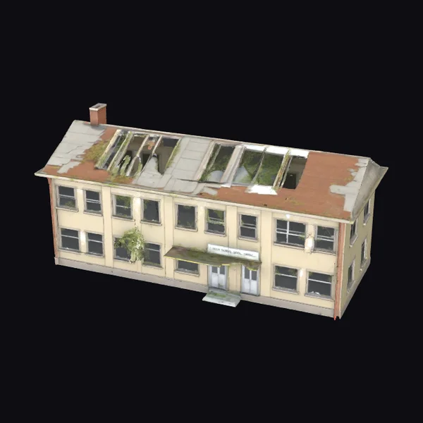 Abandoned School Building Ruins