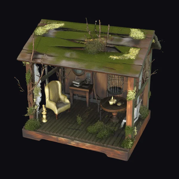 Mossy Cabin Interior