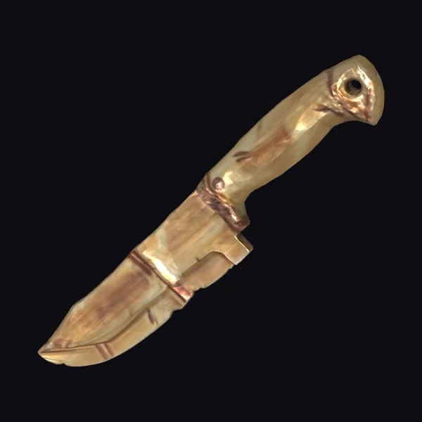 Bamboo Folding Knife