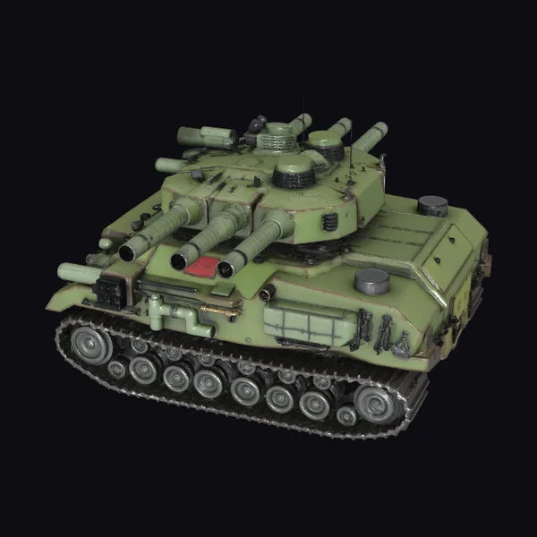 Green Military Tank
