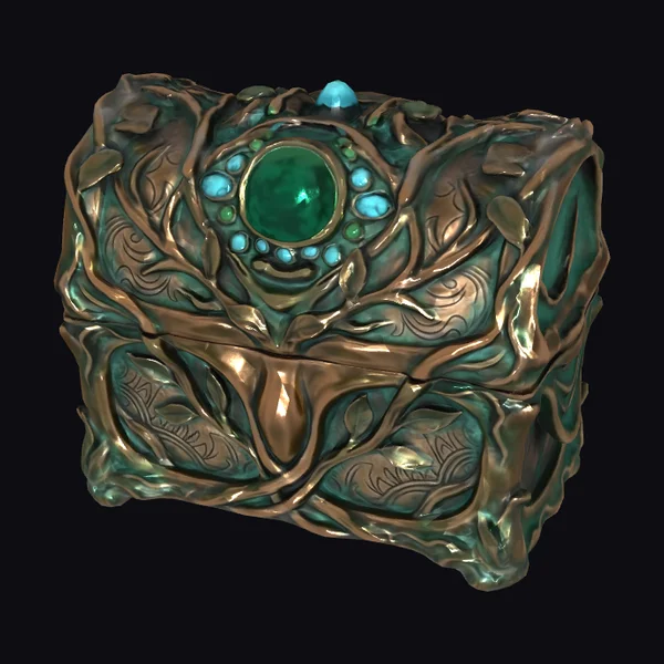 Emerald Ivy Trinket Box