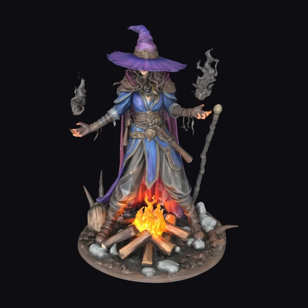 Witch by Campfire
