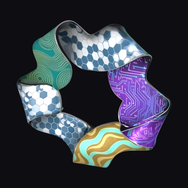 Geometric Fusion Sculpture