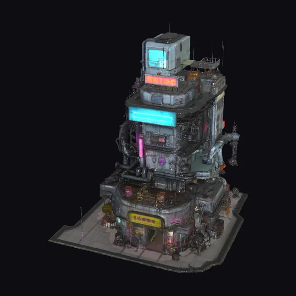 Cyberpunk Corner Store