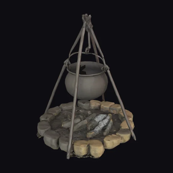 Abandoned Fireplace Setup