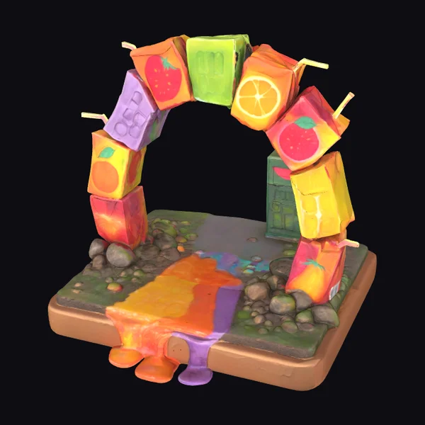 Colorful Juicebox Archway