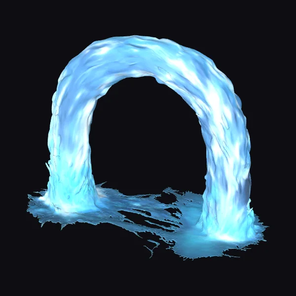 Glowing Aqua Arch