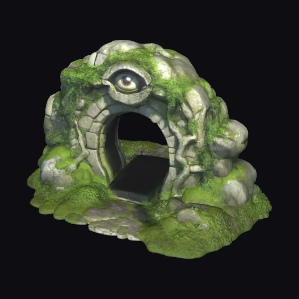 Mossy Stone Dungeon Entrance