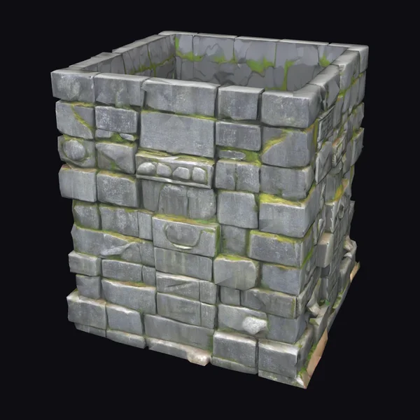 Ancient Stone Wall Section