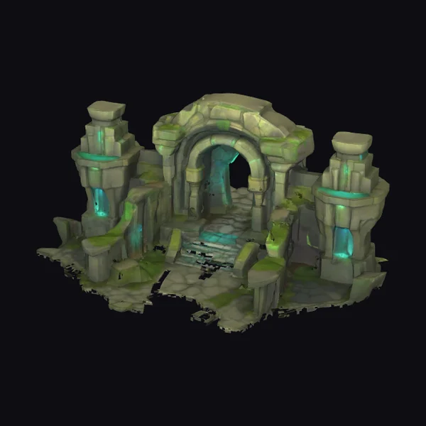 Ancient Stone Portal Ruins