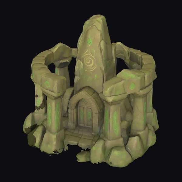 Ancient Stone Ruin Entrance