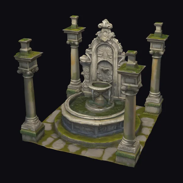 Ancient Roman Stone Fountain