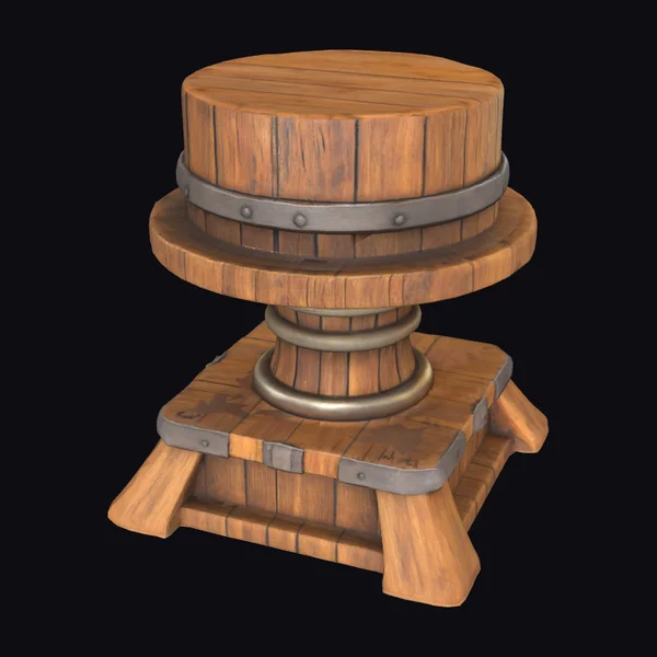 Rustic Wooden Pedestal