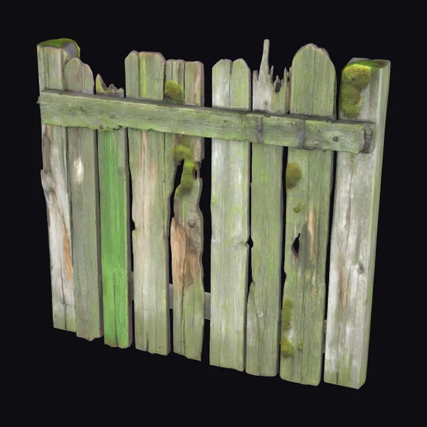 Weathered Wooden Fence