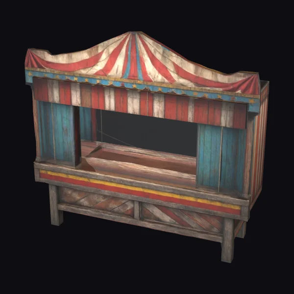 Vintage Puppet Theater Booth